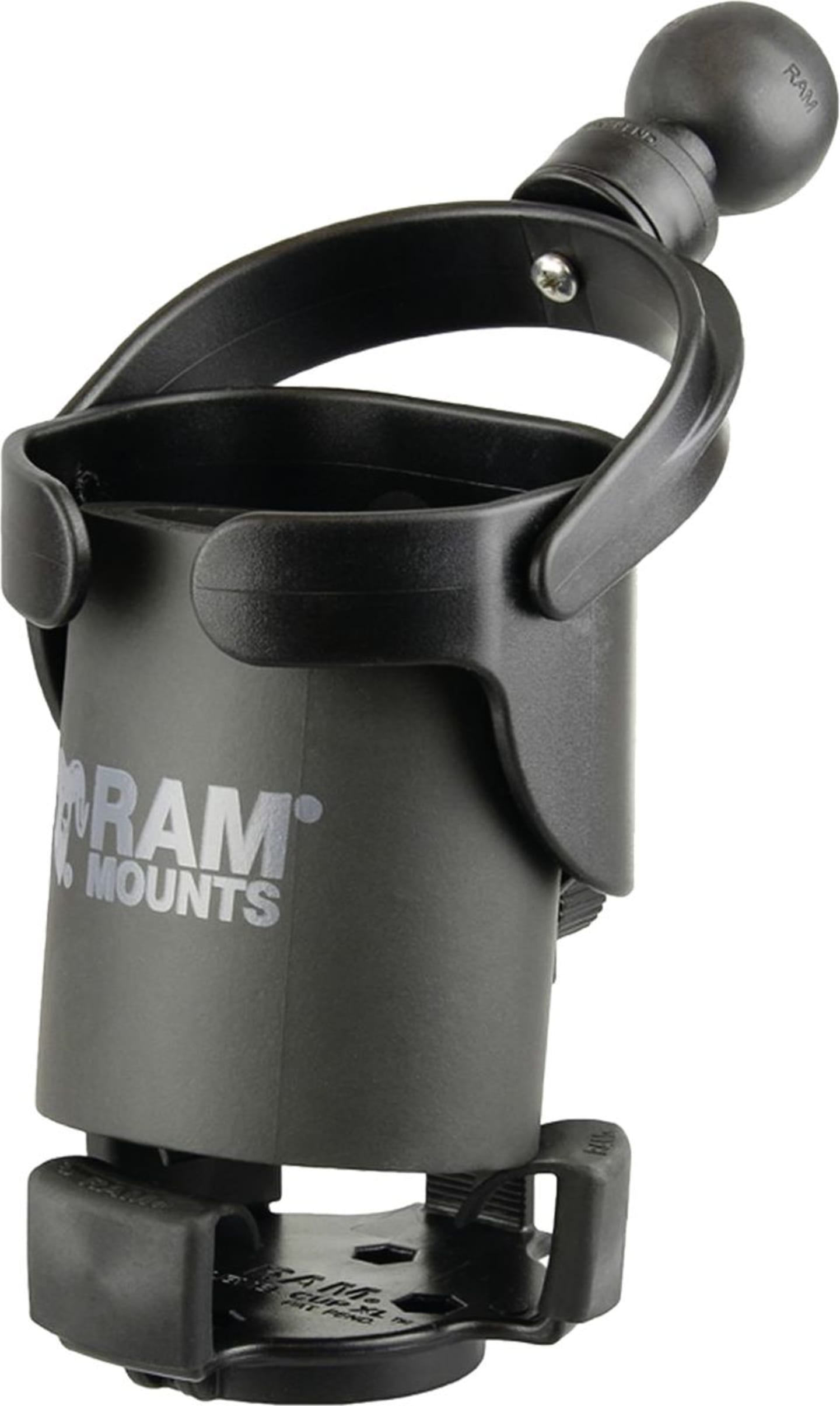 RAM® MOUNTS Getränkehalter "Level-Cup™ XL" für Ø Gefäß 66 – 89 mm, 95 – 279,5 mm Höhe