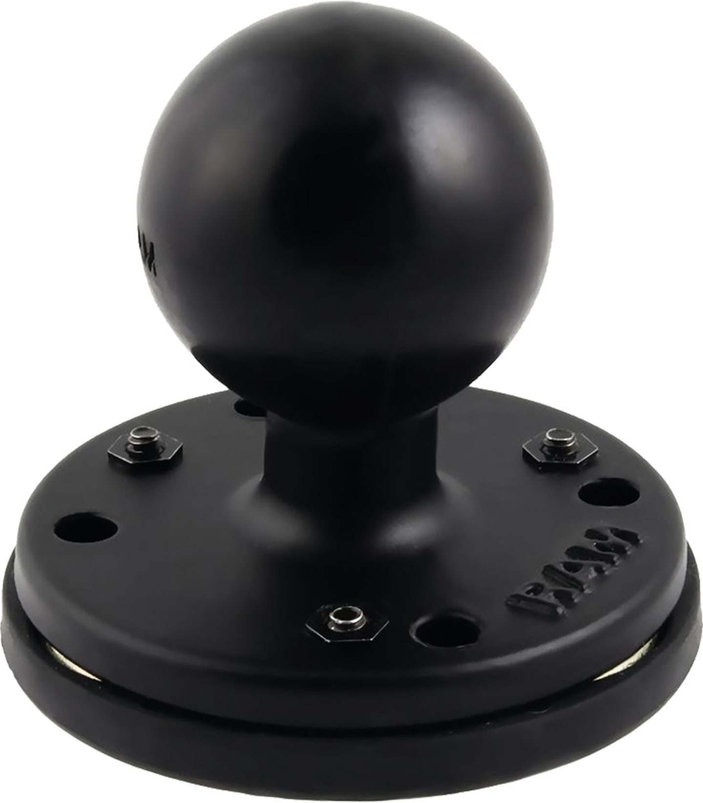 RAM® MOUNTS Basisplatte "Round" mit C-Kugel 38,1 mm/1,5", Magnethaftung; Schraubmontage, rund, RAM-202-339U
