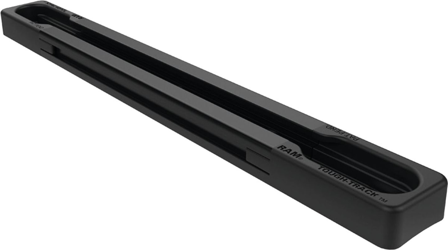 RAM® MOUNTS Schiene "Tough-Track™" Aluminium/Kunststoff schwarz mit Endkappen