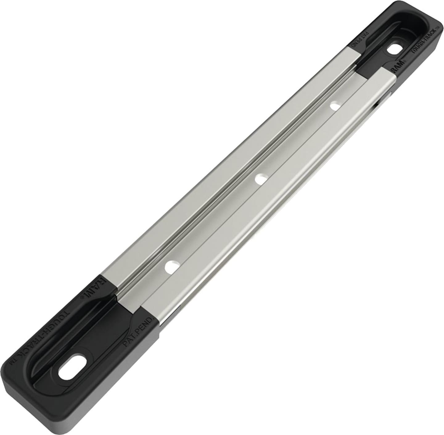 RAM® MOUNTS Schiene "Tough-Track™" 203,2/127,0 mm, Aluminium/Kunststoff silber; schwarz, mit Endkappen, RAM-TRACK-EXA-5U