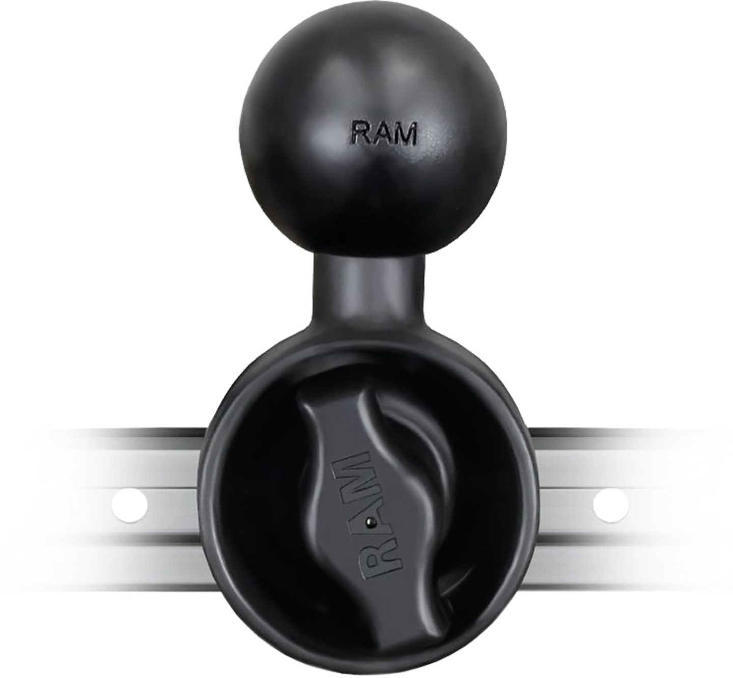 RAM® MOUNTS Schienenadapter "Track Ball™" C-Kugel 38,1 mm/1,5", T-Slot geschraubt 12,2 x 24,1 mm, Kugel seitlich, RAP-354-AAPRU