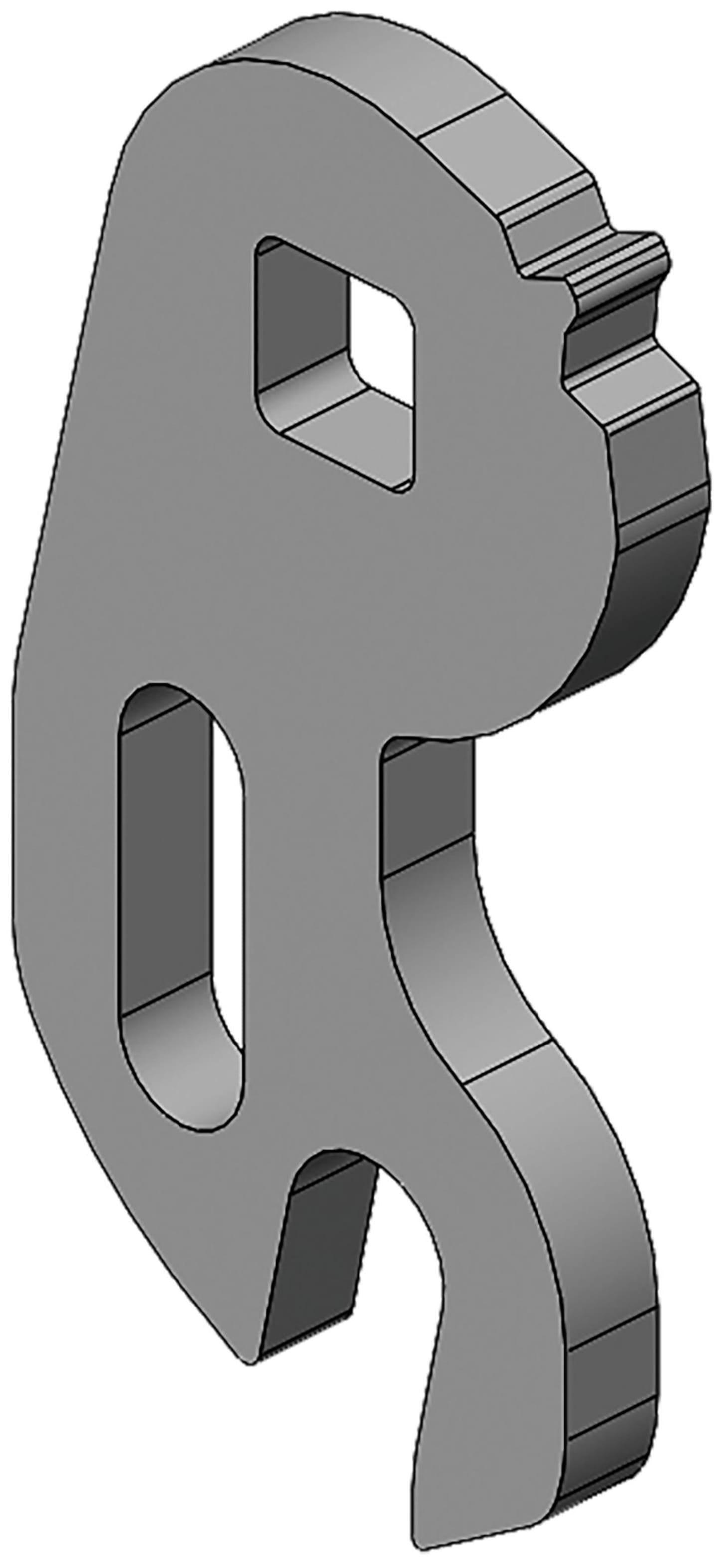 scharmüller Mittelhebel 76 x 40 x 6 mm, für automatisches Zugmaul A10/A11 bis Bj. 10.09, 10.753.100.1