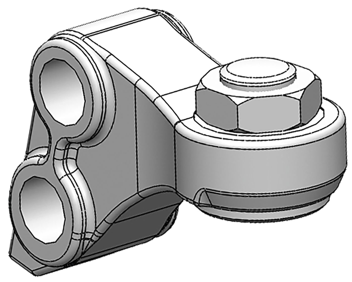 scharmüller Niederhalter "K80®" 15 °, mit Einstellschraube M 22 x 1,5, für Kugeleinsätze mit Handgriff, 02.481.316