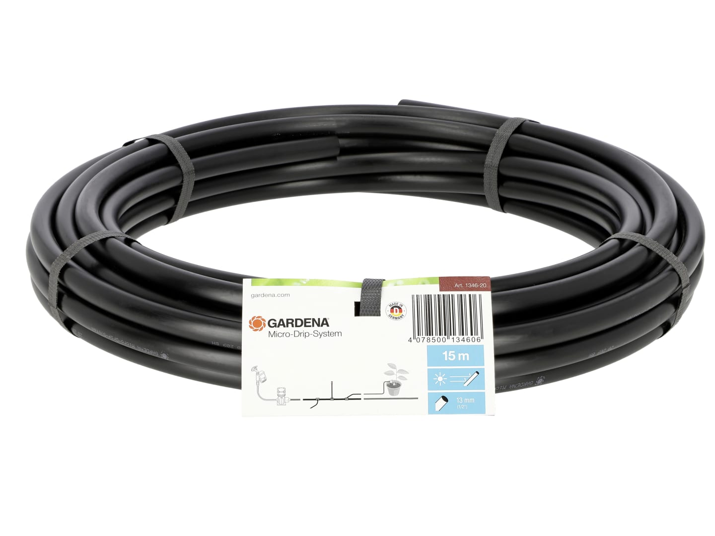GARDENA Verteilerrohr Micro-Drip-System 1/2" (12,7 mm) 15 m, 01346-20