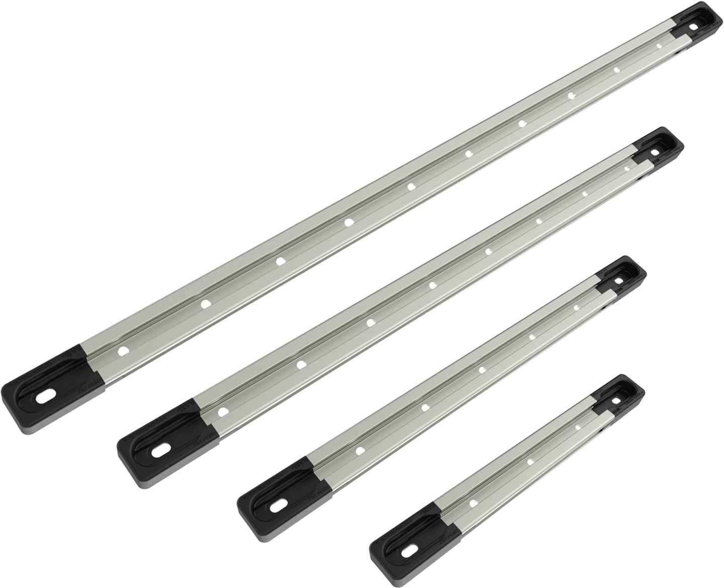 RAM® MOUNTS Schiene "Tough-Track™" Aluminium/Kunststoff silber; schwarz mit Endkappen