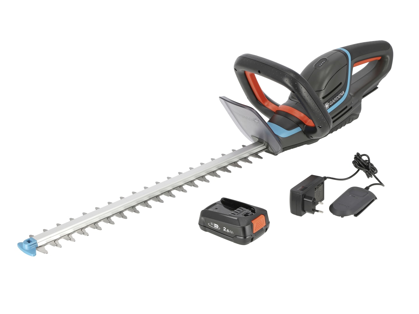 GARDENA Akku-Heckenschere ComfortCut 60 18V-P4A Ready-To-Use Set Strauchschere, Gartenschere