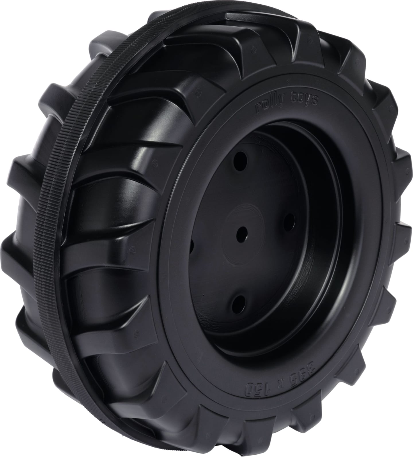 Rolly Toys® Hinterrad 395 x 150 - 12 mm-Achse mit Laufreifen, für rollyX-Trac, Hinterachse mit Vierkantmitnehmer, 100 003 000 80