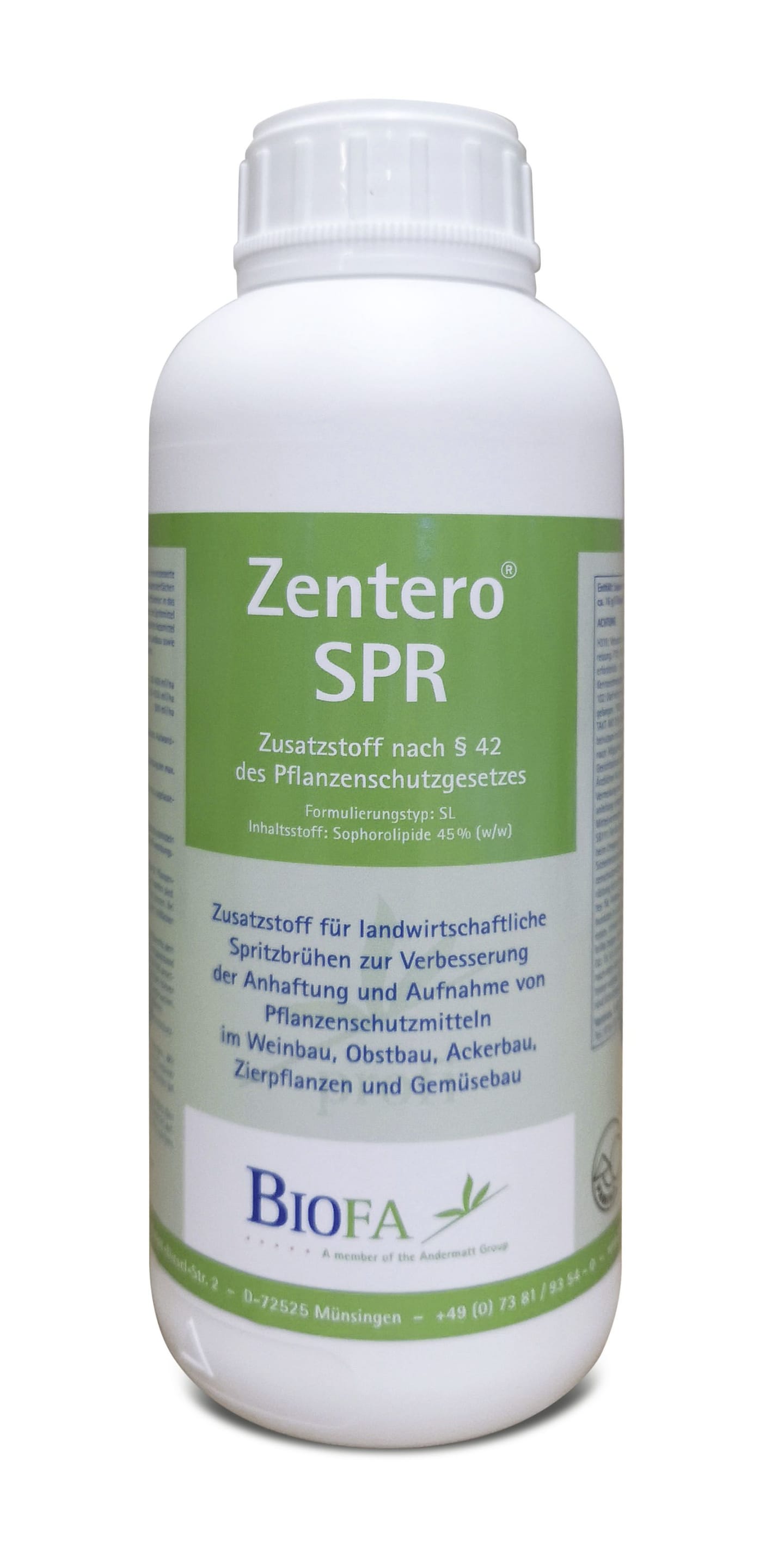 BIOFA Zentero SPR 1 l Flasche biologisches Netz- und Haftmittel