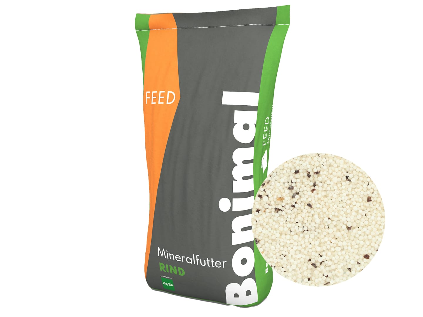 Bonimal FEED RM RNB granulierte Rohproteinergänzung bei maissilagereichen Rationen mit 90% Harnstoff für Kühe, Mastbullen und Rinder 25 kg Sack