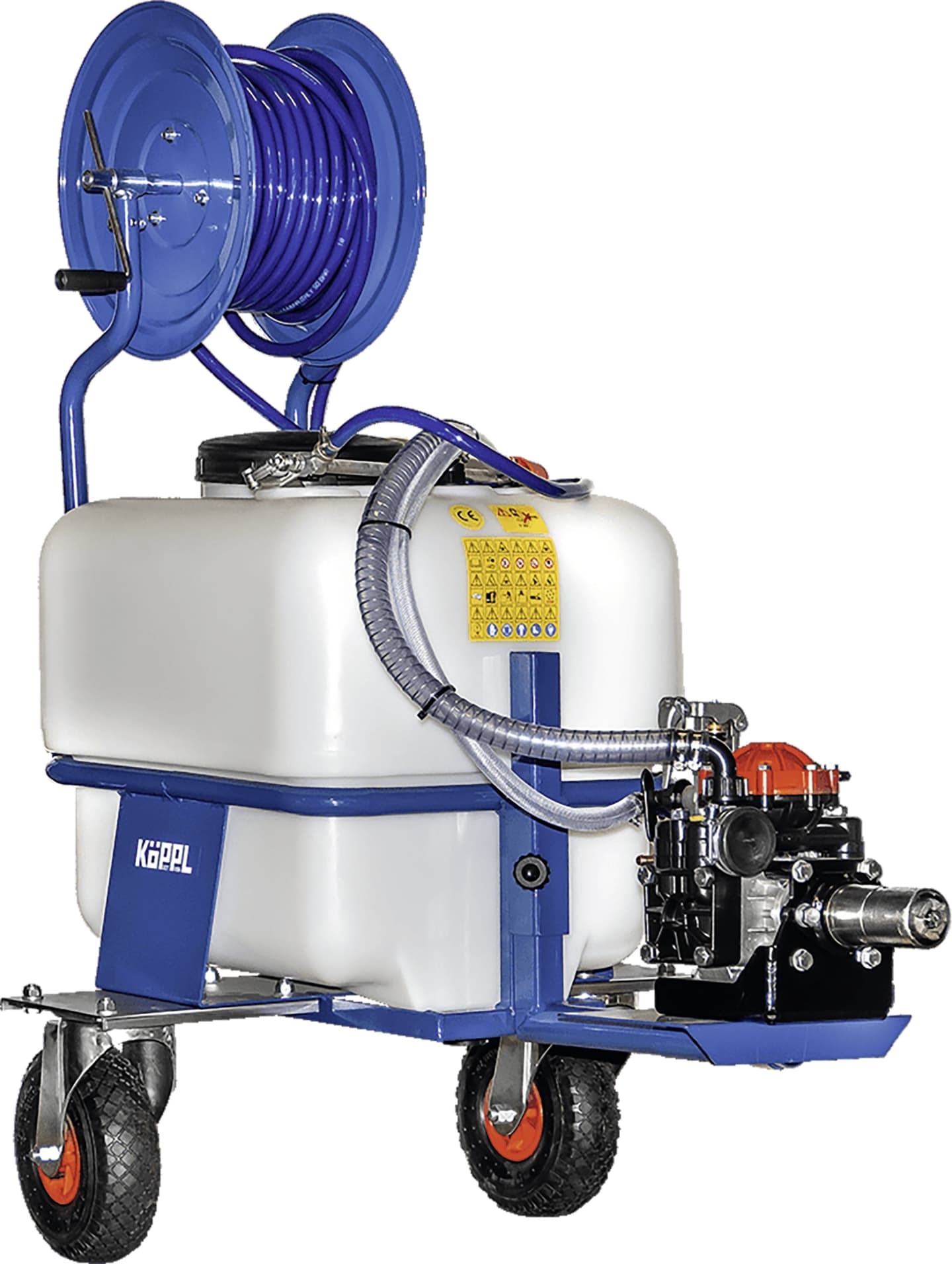 KÖPPL Unkrautspritze 120 l, 40 bar, 35 l/min für Einachsschlepper Serie 500, Frästalent, Compakt Light, Compakt Comfort, Compakt Comfort eDrive, Luchs