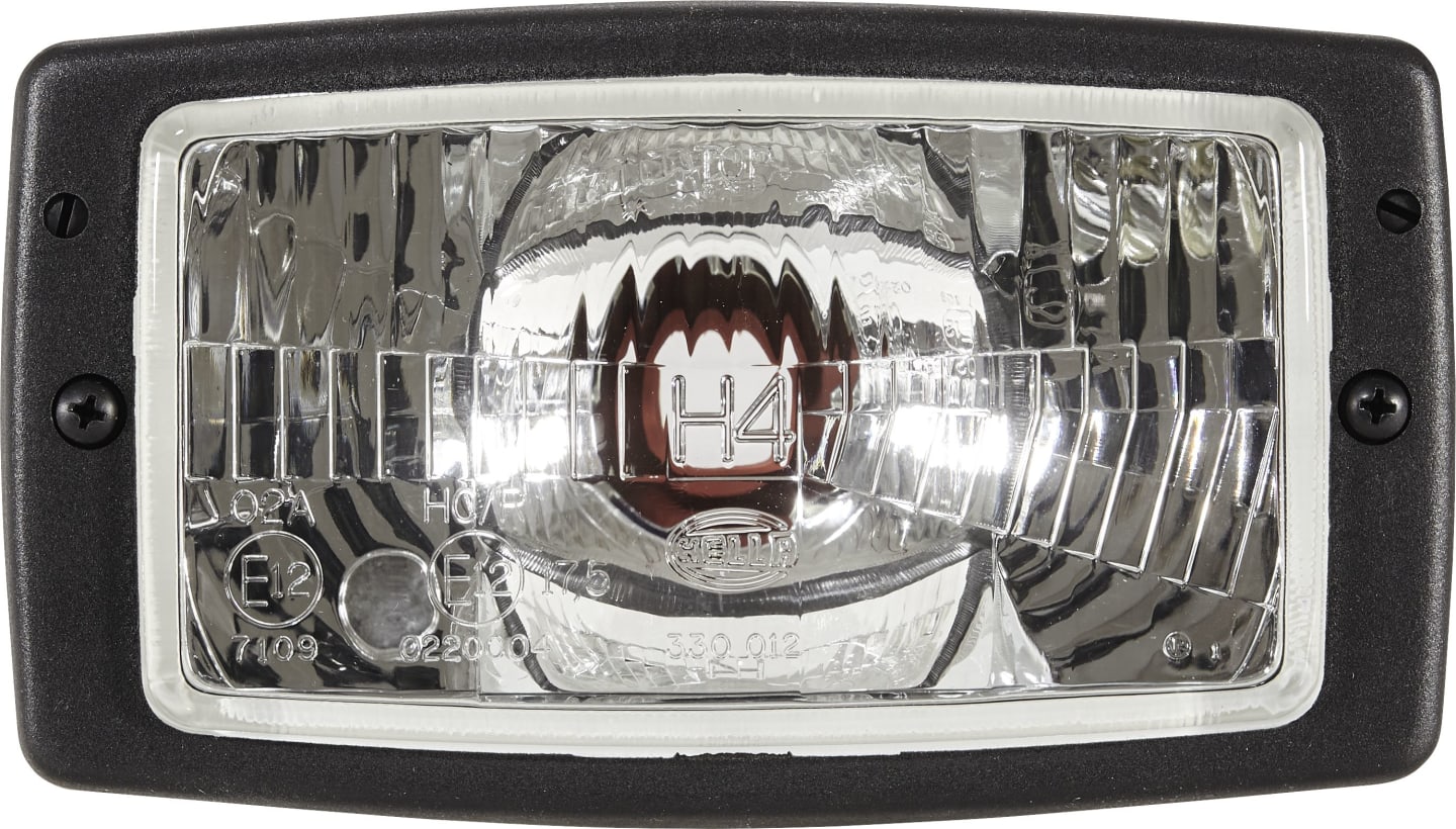 Hella® Hauptscheinwerfer links/rechts, Halogen H4, 12 V; 24 V, 182 x 102 x 88 mm, quadratisch, 1AD 996 018-651