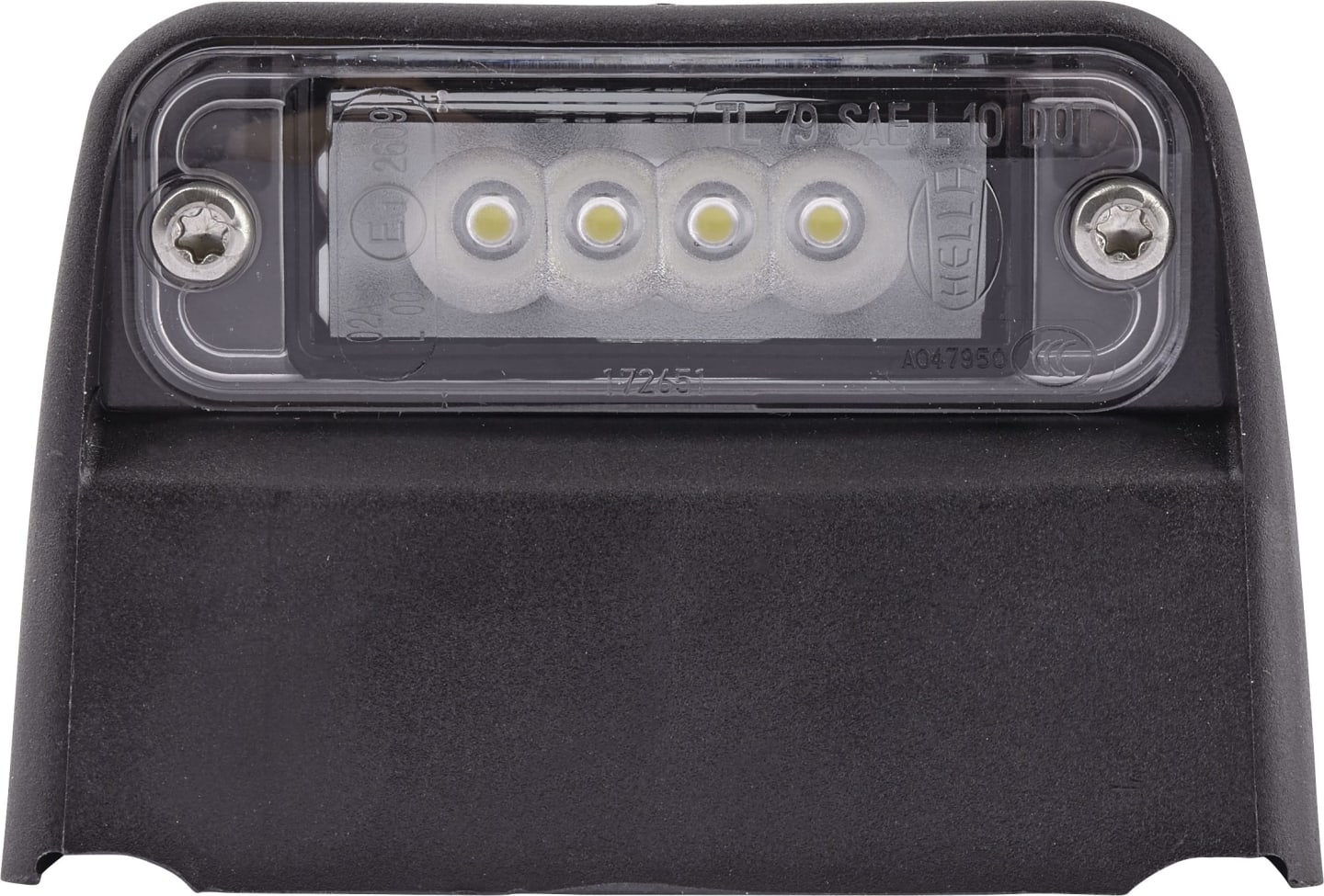 Hella® LED-Kennzeichenleuchte quadratisch, seitlich links/rechts, 93 x 66,2 x 63 mm, 12 V, 4 LEDs, 2KA 010 278-321
