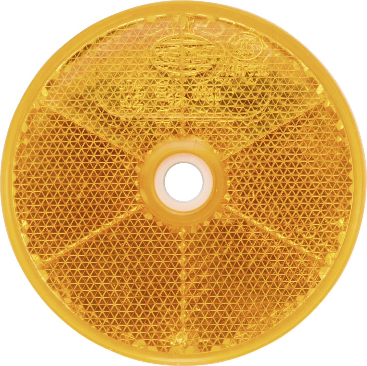 Hella® Rückstrahler rund, gelb, Ø 60 mm, geschraubt, 8RA 002 014-251