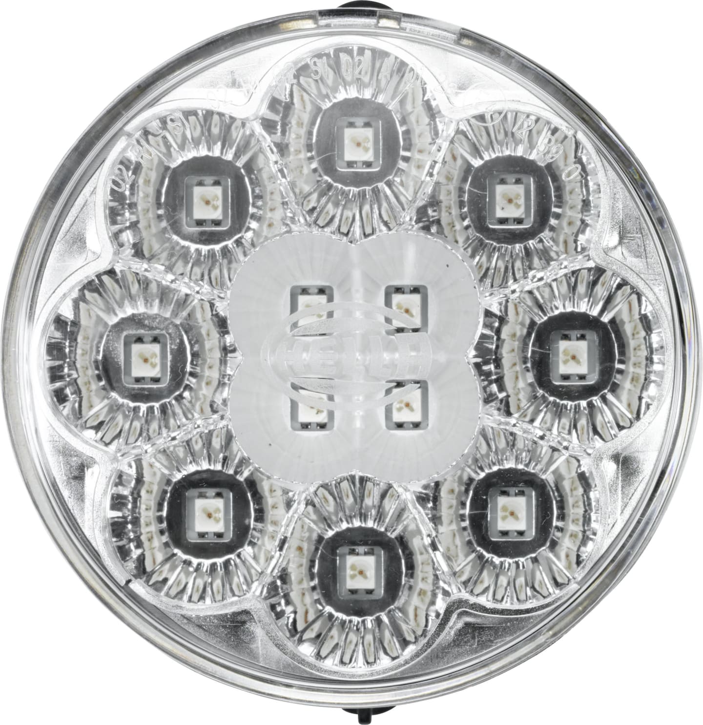 Hella® LED-Blinkleuchte rund, hinten links/rechts, Ø außen 66 mm, 12 V, 12 LEDs, E4 12390, 2BA 009 001-431