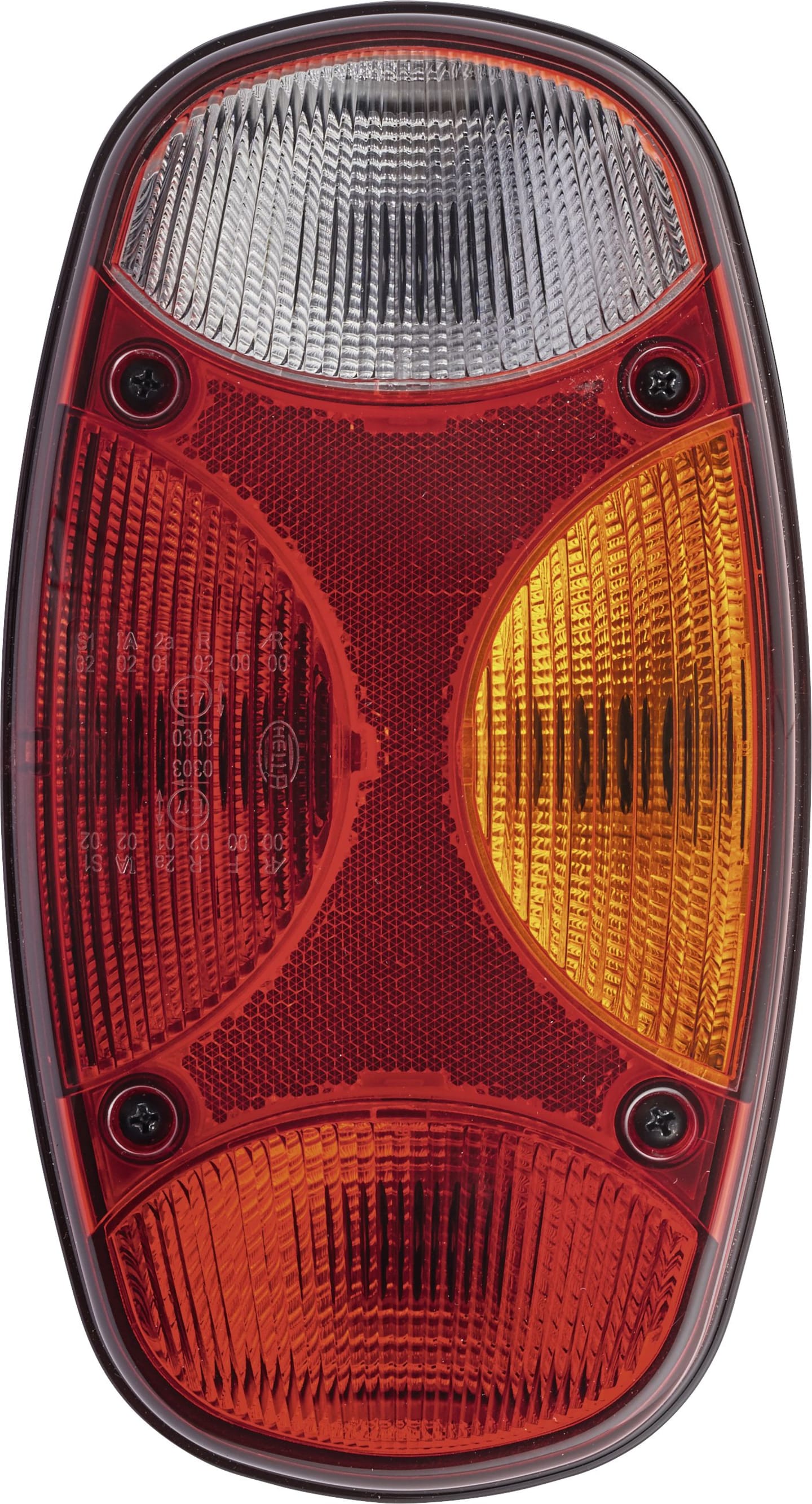 Hella® Schlussleuchte "Cargoluna" rechts 122 x 225 x 73 mm, Schluss-, Brems-, Blink-, Rückfahrlicht, senkrecht, 2VP 343 640-267