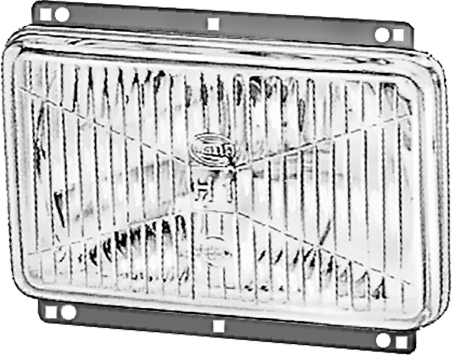 Hella® Scheinwerfereinsatz Halogen H4, für Hauptscheinwerfer Traktor John Deere Traktor, 1AB 996 155-007