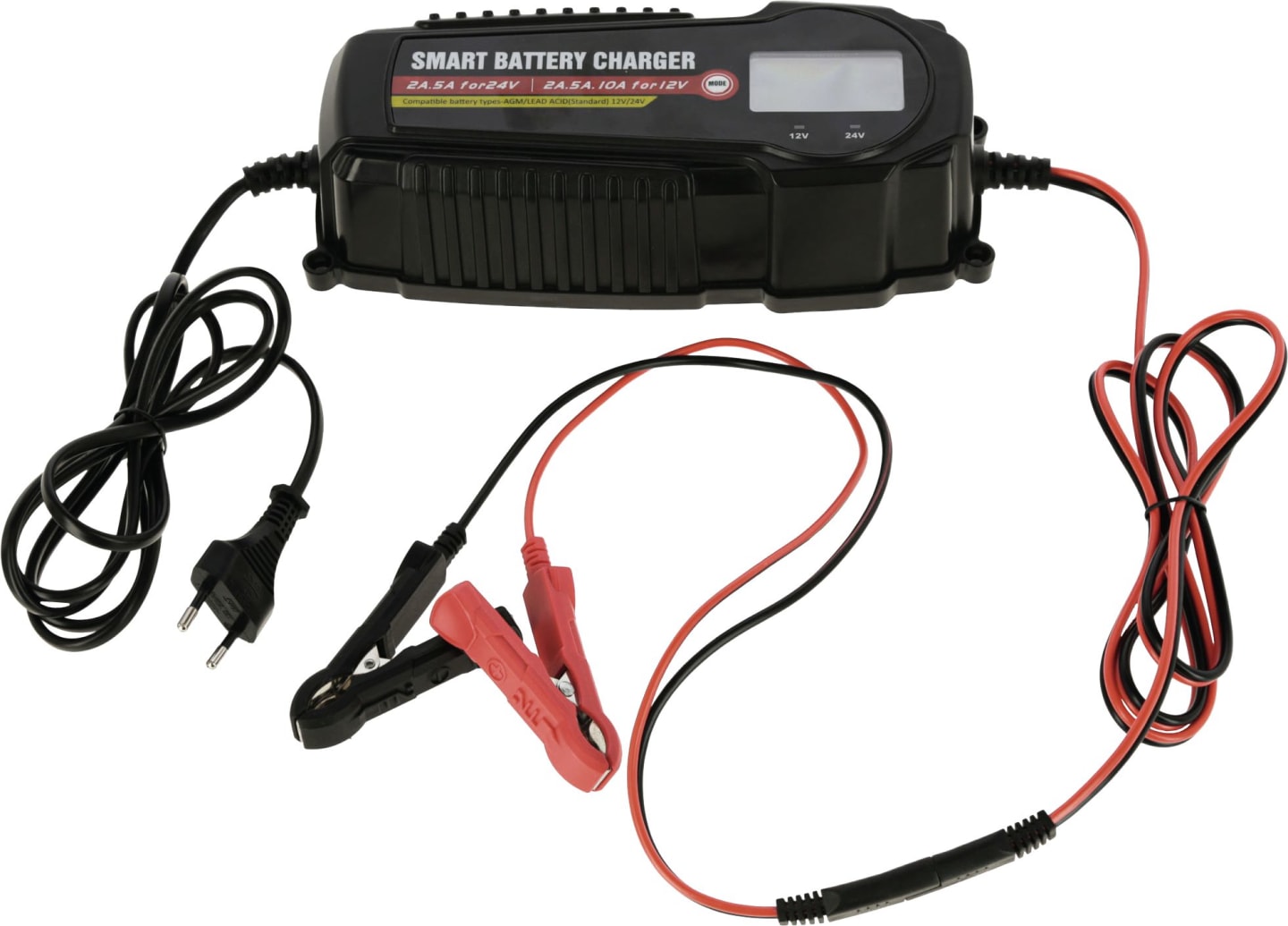 Ako Batterieladegerät max. 10 A/12 V, für 12/24 V-Nass-/AGM-Akkus, 371037
