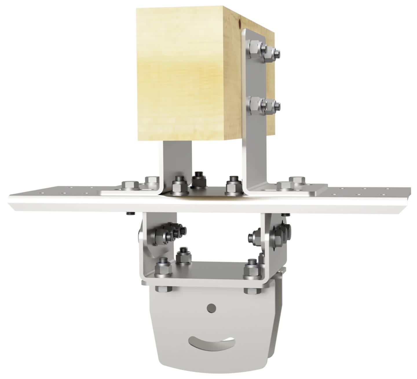 GigolA® Aufhängeset "B" Deckenmontage Holzträger für Deckenventilator "Hurricane"