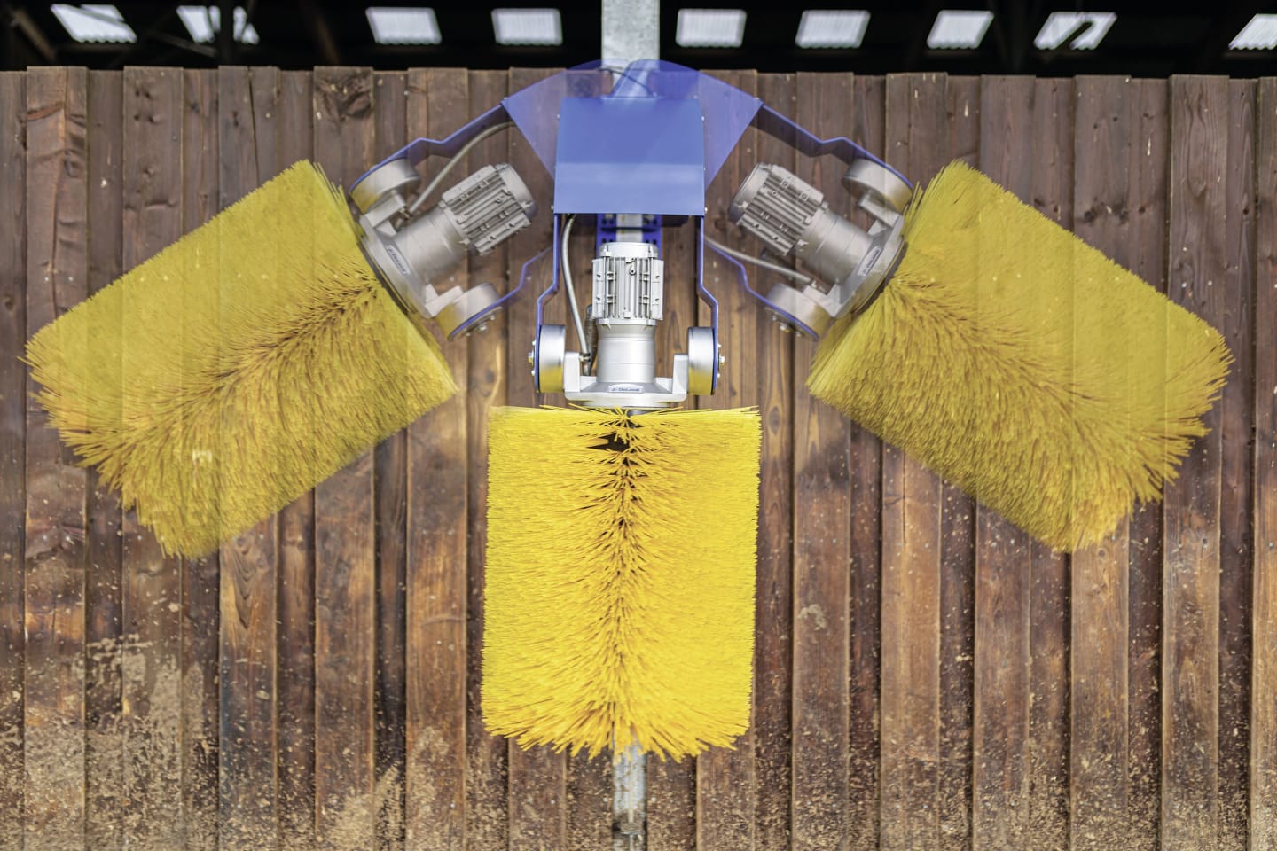 DeLaval Kuhbürste "SCB 3.1" 500 x 1.320 x 1.000 mm, Borstenbesatz Kunststoff, gelb, 180 mm, für bis zu 60 Kühe, 2150015825