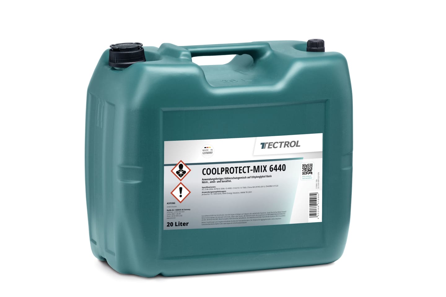 TECTROL COOLPROTECT-MIX 6440 Kühlerschutzmittel für BHKW Gasmotoren, Fertigmischung, PSI-OAT