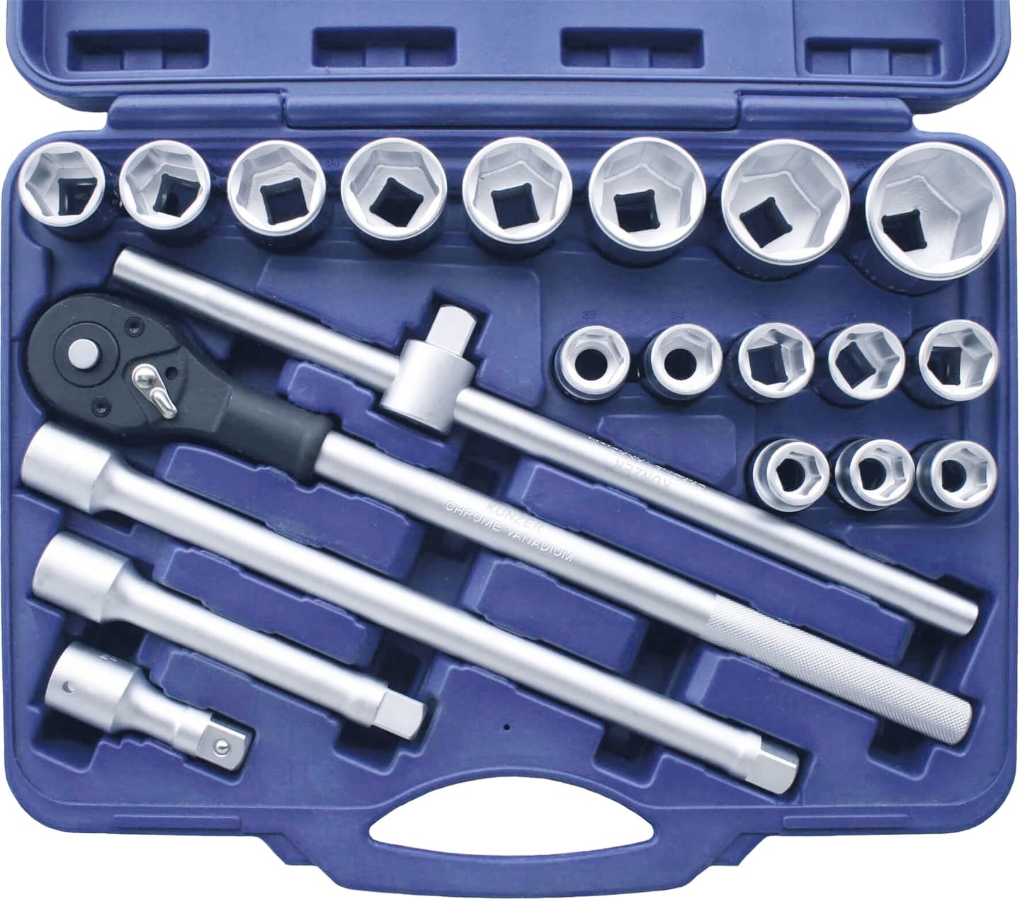 KUNZER Steckschlüsselsatz 3/4 ", 21-teilig, 73421