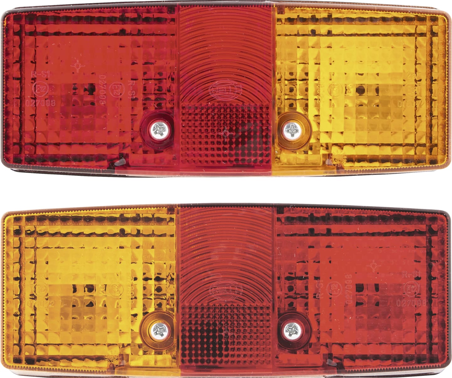 Hella® Schlussleuchte links/rechts 158 x 64 x 51 mm, Schluss-, Brems-, Blink-, Kennzeichenlicht, Flachsteckanschluss