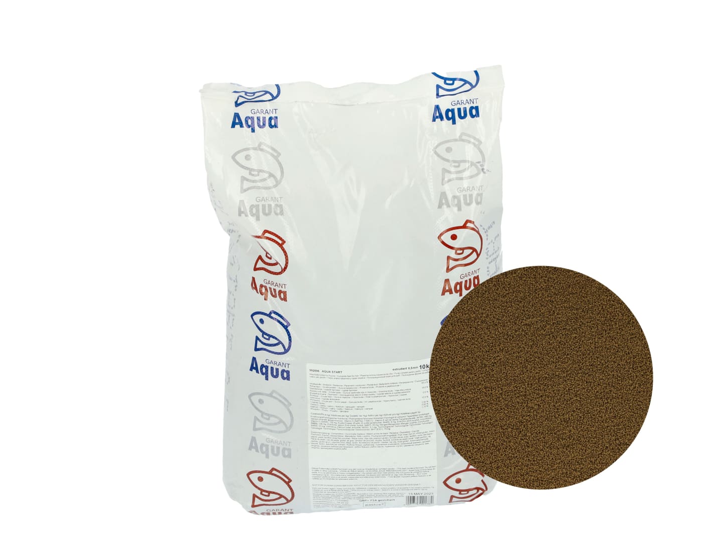 Aqua Start Fischfutter Forellenfutter Karpfenfutter 0,5 mm Extrudat 10 kg Sack