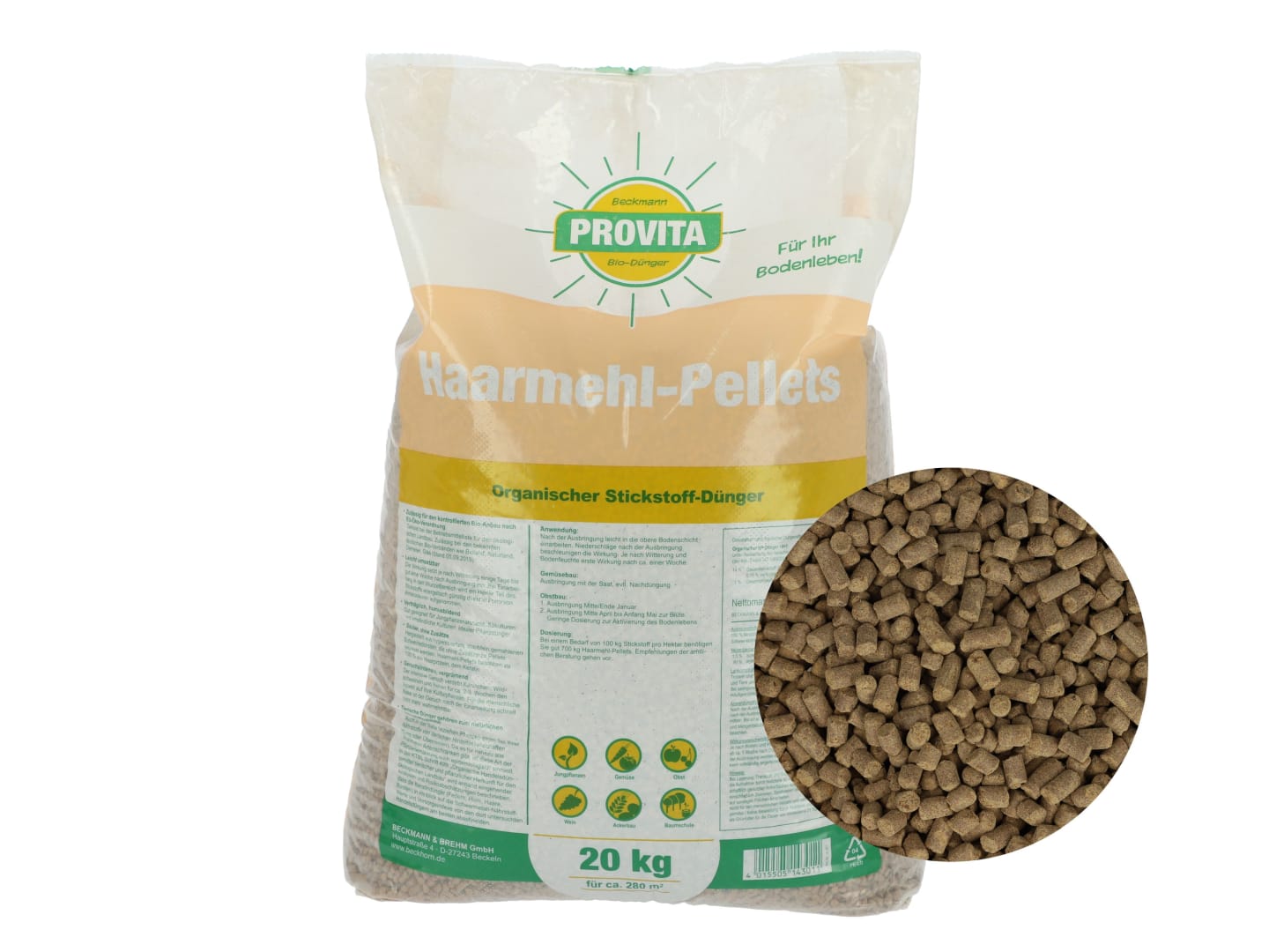 Beckmann Profi Provita Haarmehl-Pellets