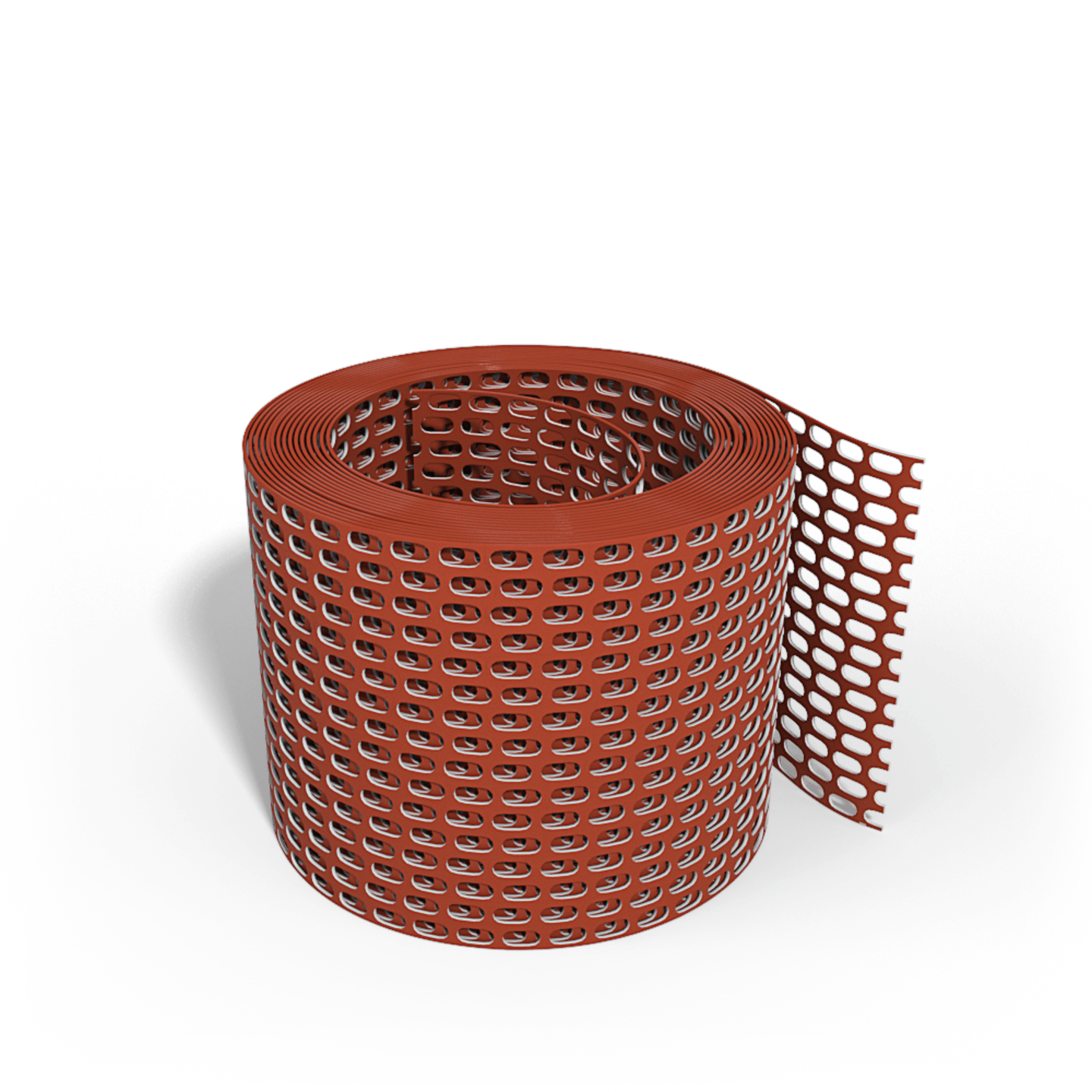 Valut Lüftungsband PVC 100 mm x 5 m, rot, gelocht, Vogelschutzgitter