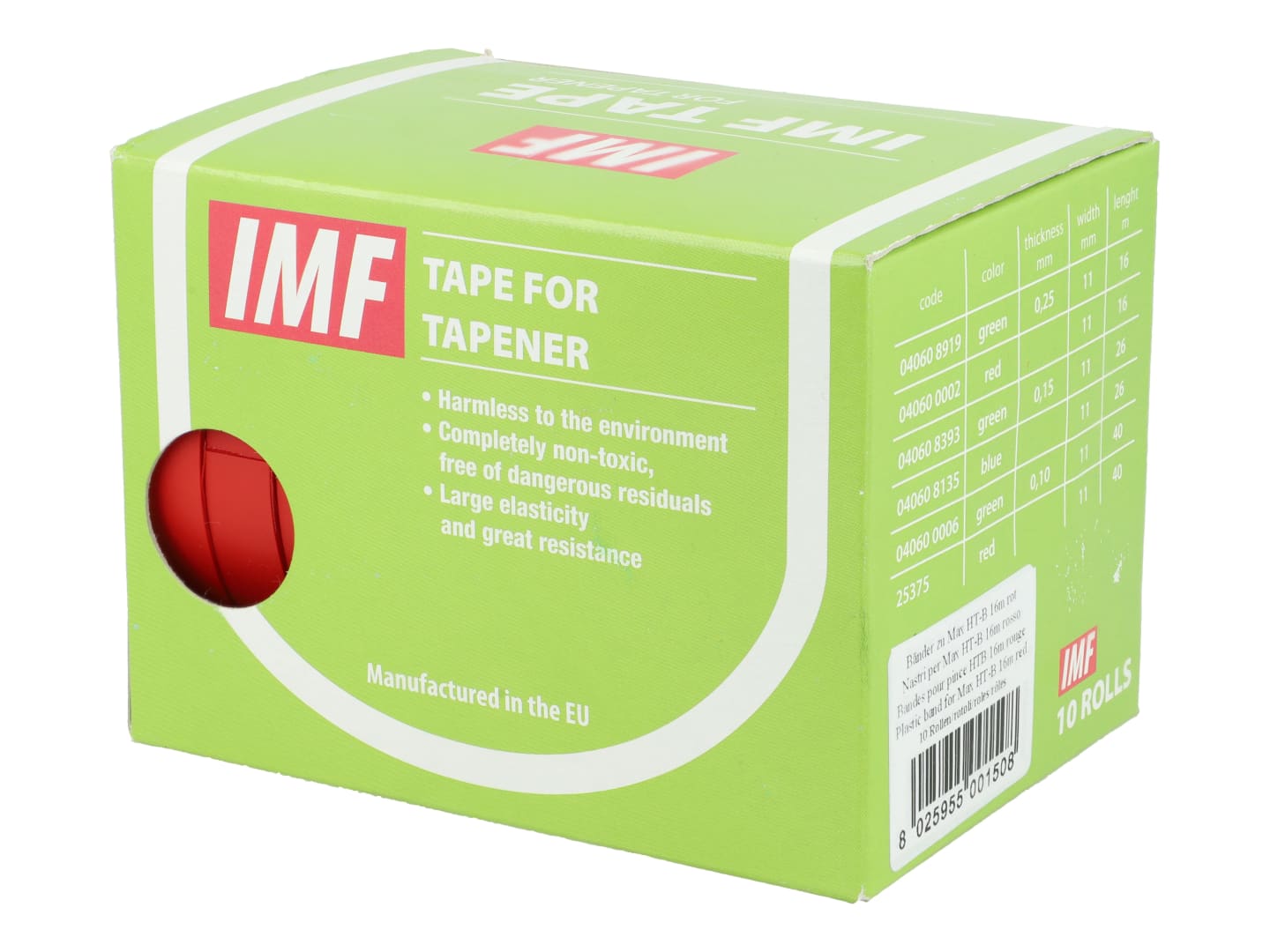 IMF-Band für Bindegerät rot 10 Rollen