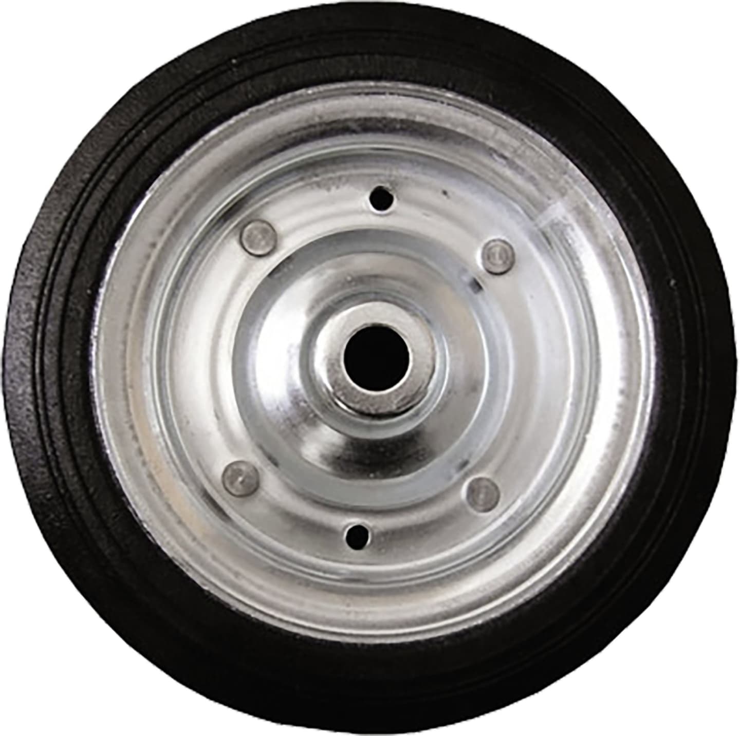 TRAILER POOL Ersatzrad Vollgummi 200x60 Felge Stahlblech, Achse 20 x 60 mm, für Stützrad, 016 013 034