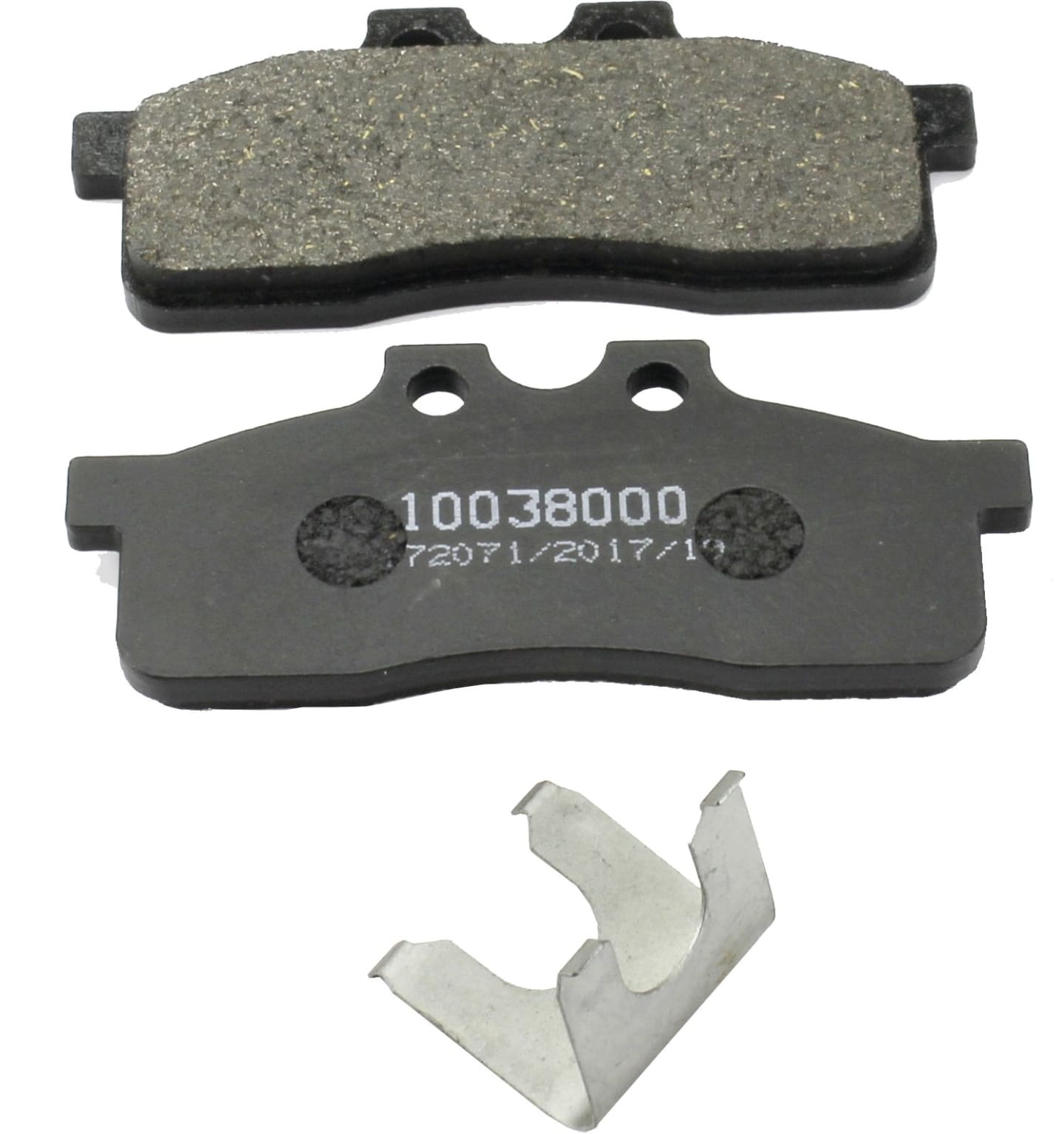 Bremsklotzsatz 110 x 46 x 10 mm, 2 St., für Handbremse Baumaschine Case, Caterpillar, Hitachi, New Holland