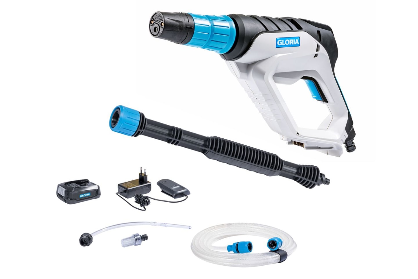 GLORIA® MultiJet Hochdruckreiniger 18V P4A Ready-To-Use-Set Dampfstrahler