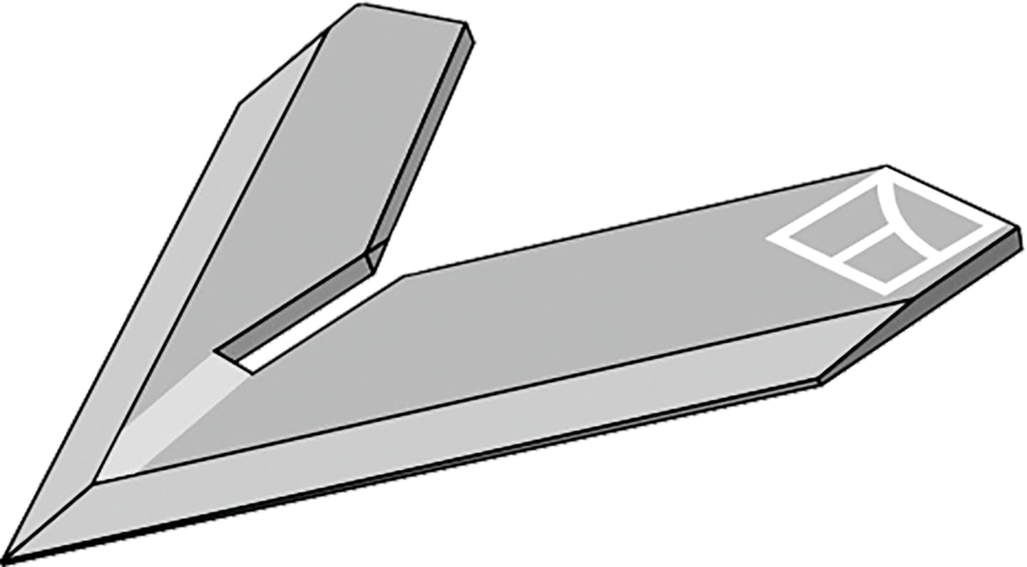 Industriehof® Hackschar, Arbeitsbreite 160 mm, zum Anschweißen für Steketee, 1.10.1100