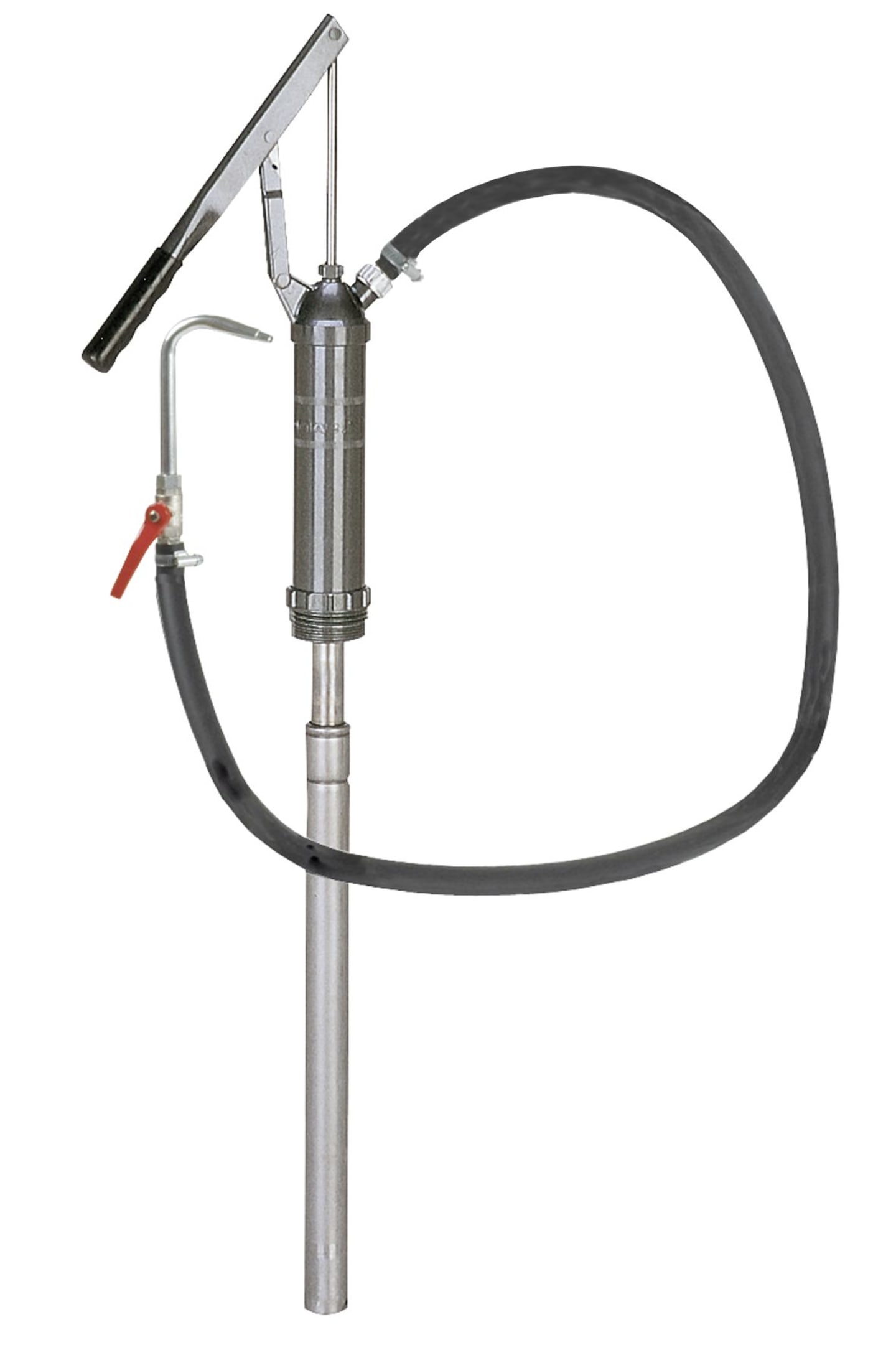 SAMOA® Mehrzweckpumpe MZG-05 für 50-, 60- und 200-Liter-Fässer mit 1,5 m Gummischlauch und Kugelhahn mit Auslaufrohr 304501452