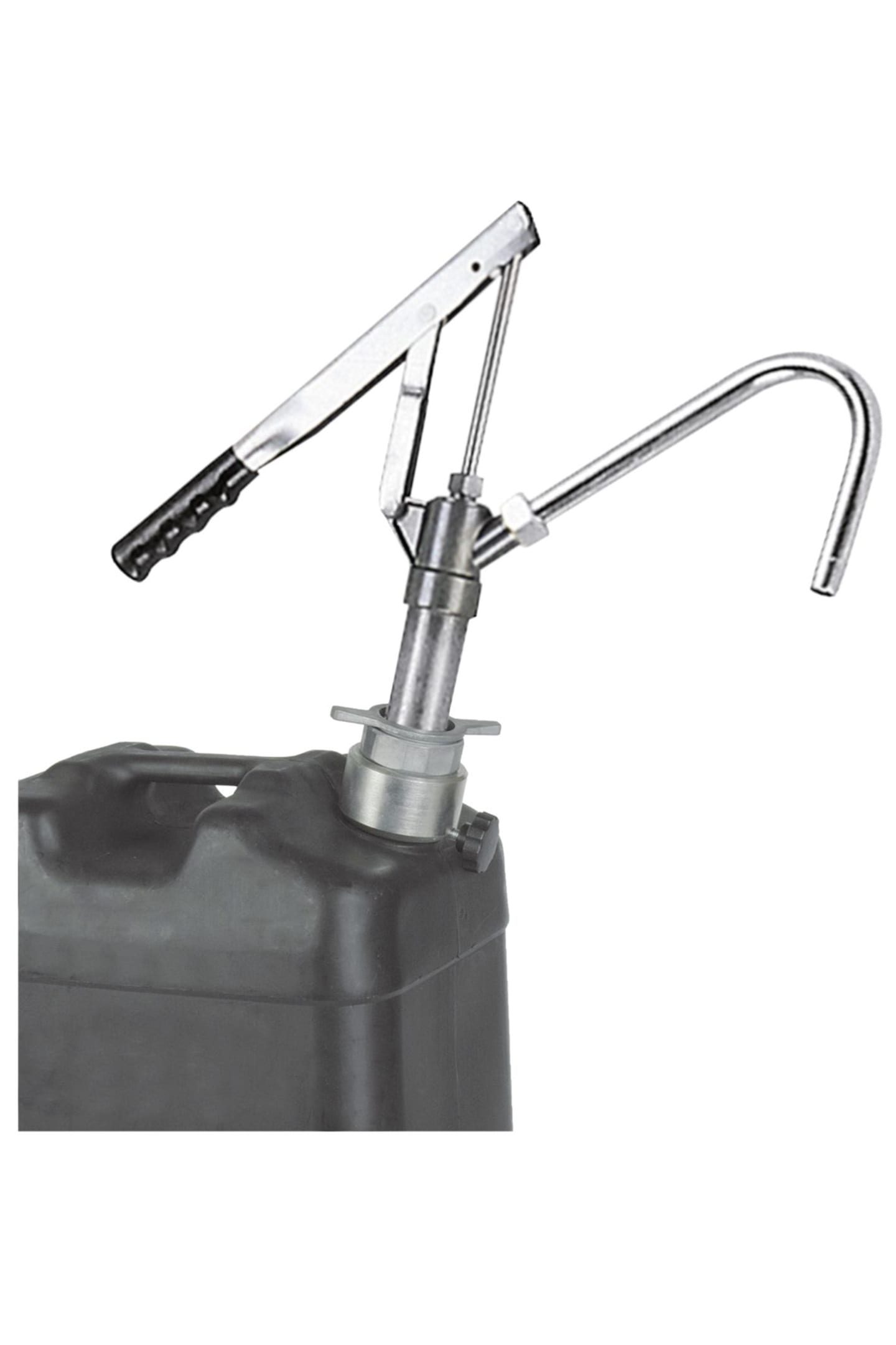 SAMOA® Mehrzweckpumpe MZ-02/20 für 20/25-Liter-Kanister mit gebogenem Auslaufrohr und Pumpenhalter für Kunststoffkanister 09522