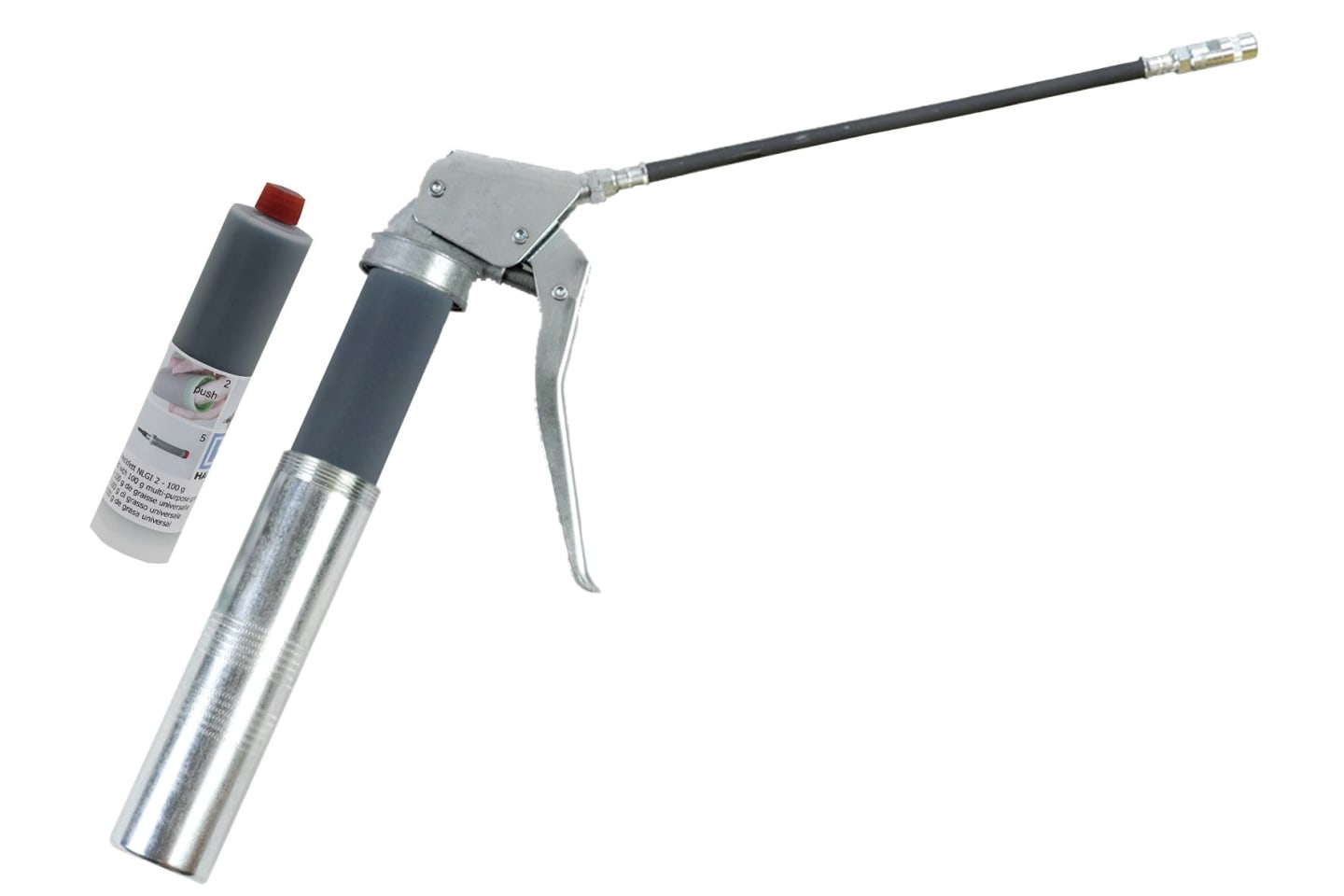 SAMOA® Profi-Einhandpresse „PEP 200“ mit Hochdruckschlauch 910/M, 4-Backen-Profi-Mundstück und 2 Einschraub-Patronen PAT 100 11212
