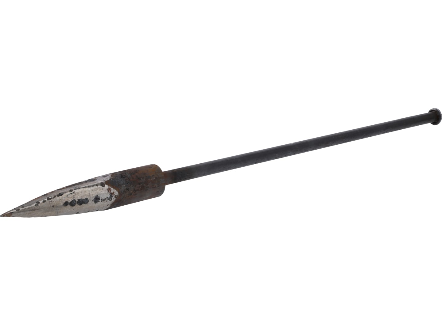 Hopfenlocher Eisen unverzinkt 134 cm 13 kg, 134 cm lang, für Pfähle/Erdlöcher