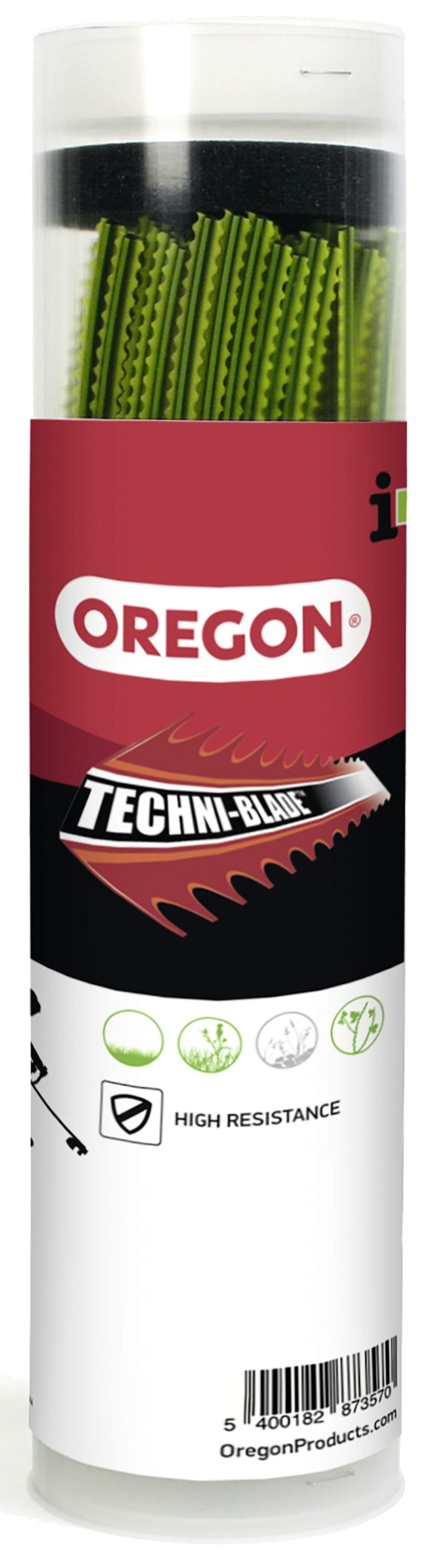 Oregon® Mähfaden "Techni-Blade™" 6 mm/260 mm, viereckig, gelb, abgelängt, flexibler Kern, verstärkte Außenhaut, 525243