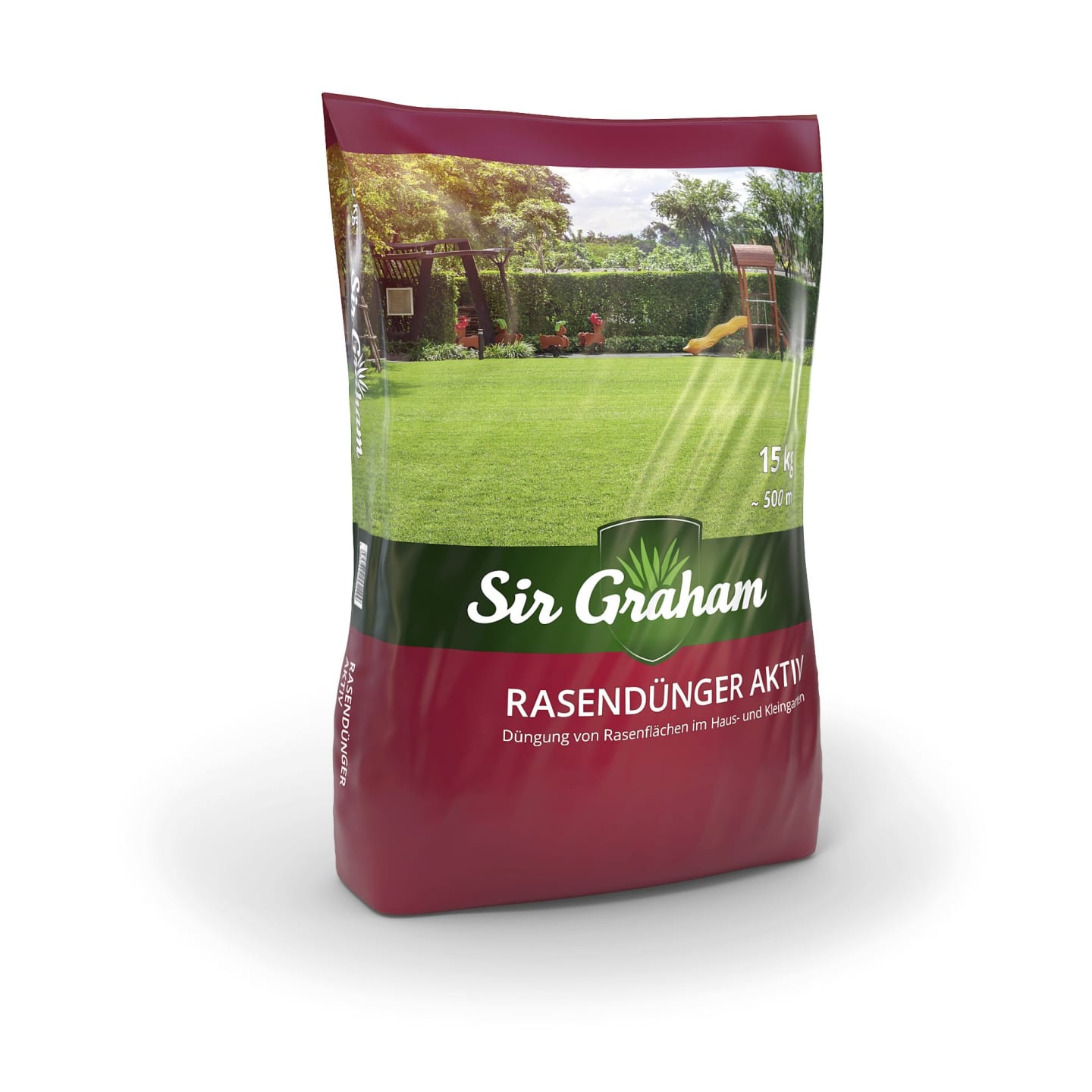 Sir Graham Rasendünger Aktiv NPK (S)-Dünger, 21+6+12(+11) 15 kg Sack 500 m²