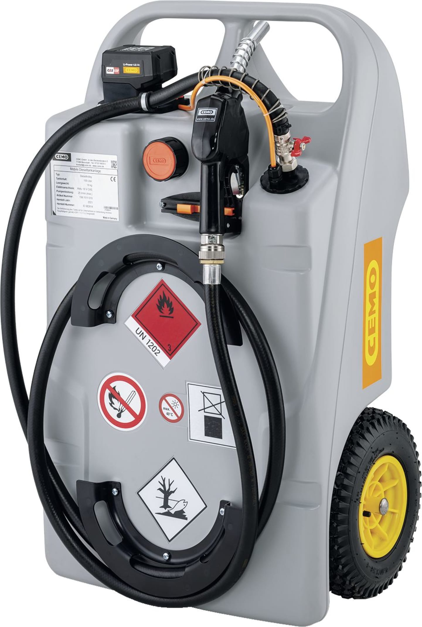 Cemo Akku-Trolley für Diesel, CAS-Akkusystem