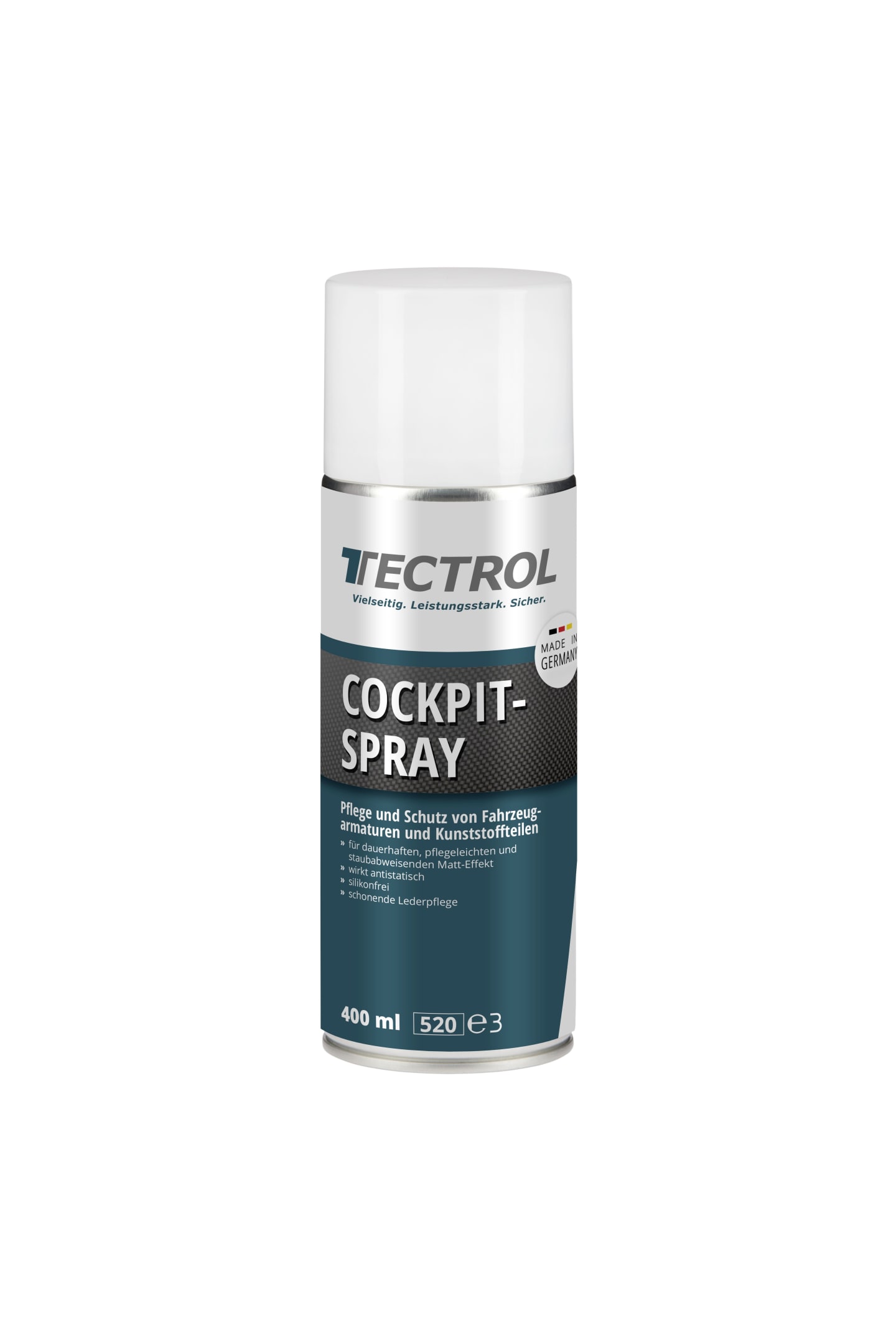 TECTROL COCKPITSPRAY 400 ml Spray für Armaturen, Cockpit, Innenraum, Kunststoff im Fahrzeug