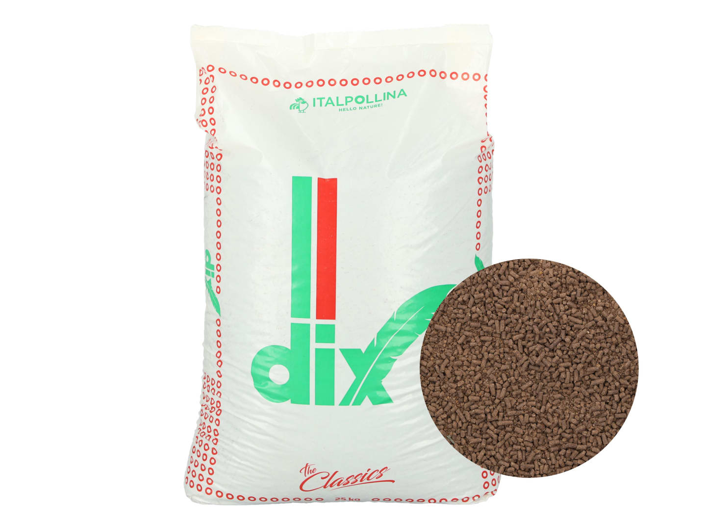Italpollina DIX organisch-tierischer NPK 9+2+2 Naturdünger 25 kg Sack Pellet