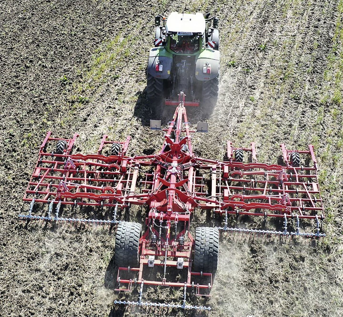 GÜTTLER® Großfederzinkenegge "Super Maxx® Bio" Zugdeichsel