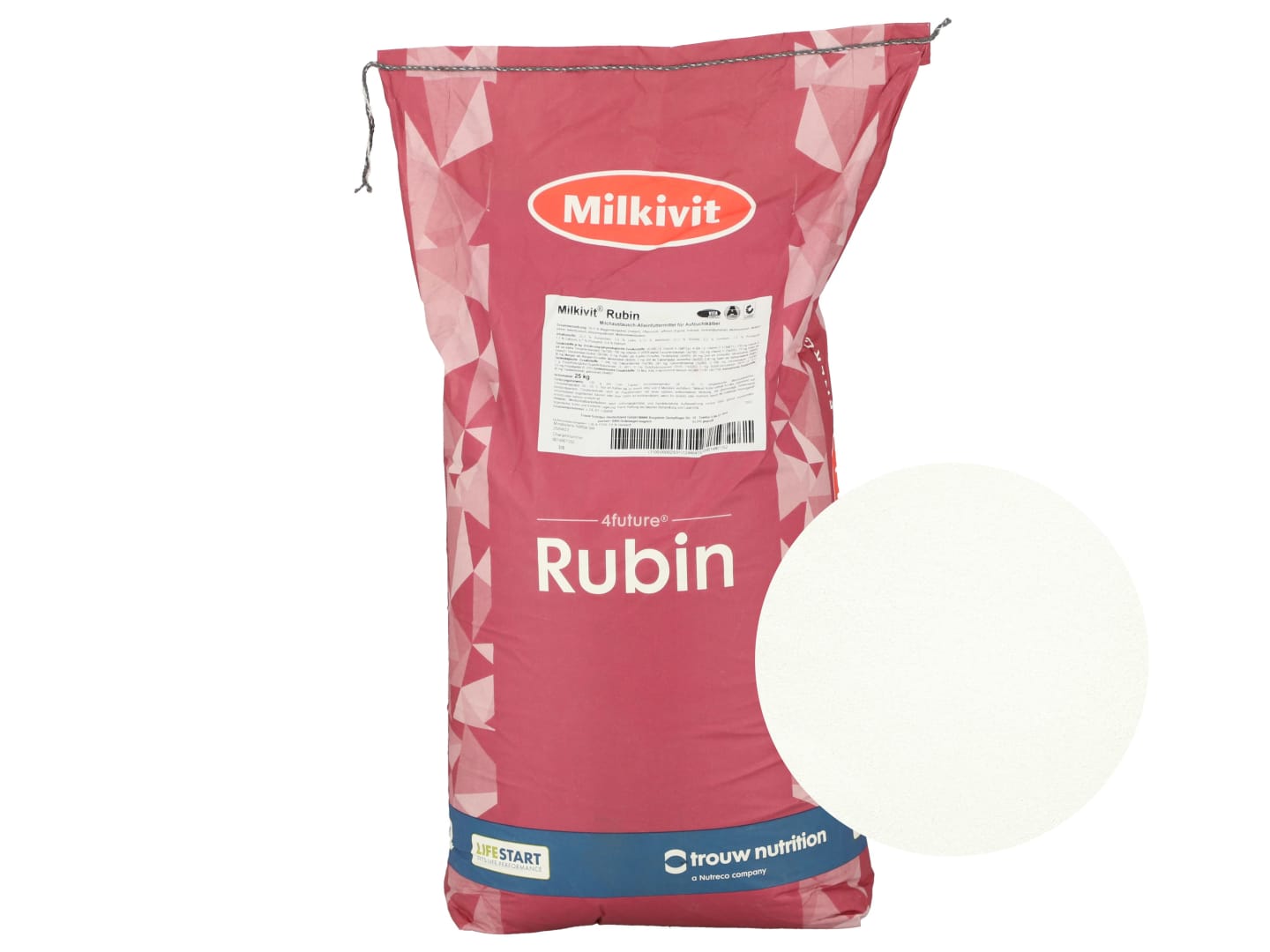 Milkivit Rubin Milchaustauscher mit 50% Magermilchpulver und hohen Energiegehalt 25 kg Sack