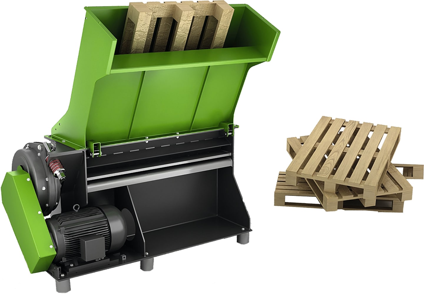 Heizohack® Palettenhacker "SPE-1300" für bis zu 30 Paletten pro Stunde,