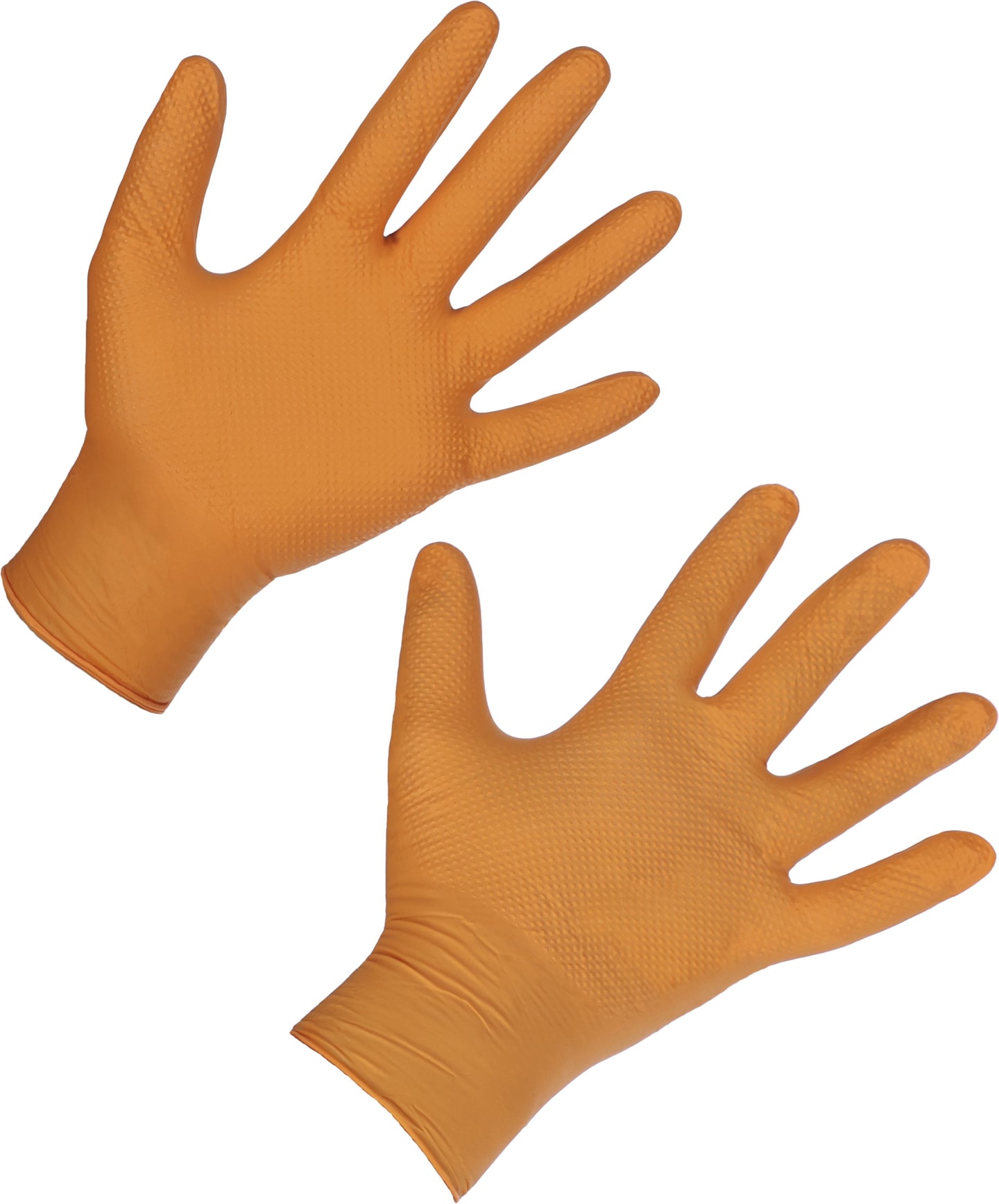 Keron Einmalhandschuhe "Nitrile X-Grip" Gr. XL (9,5 – 10), 50 St., orange, 153059