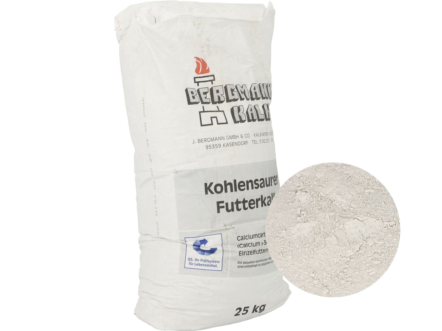 DÜKA Calciumcarbonat Futterkalk Pulver 25 kg Sack