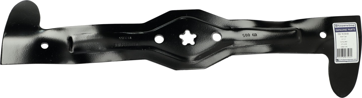 Husqvarna® Rasenmähermesser 543 mm, oben links, für Rasentraktor Husqvarna, Jonsered, McCulloch, Partner, Rally, 5321805-83