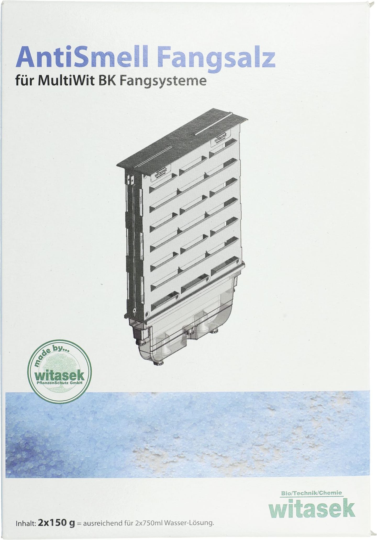 Fangsalz "AntiSmell" 2 x 150 g, für Borkenkäferfalle "MultiWit BK"